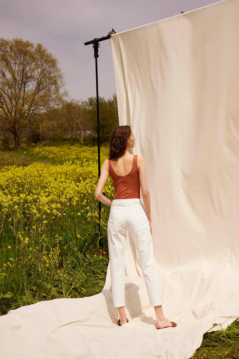 Ravello White Denim Pants